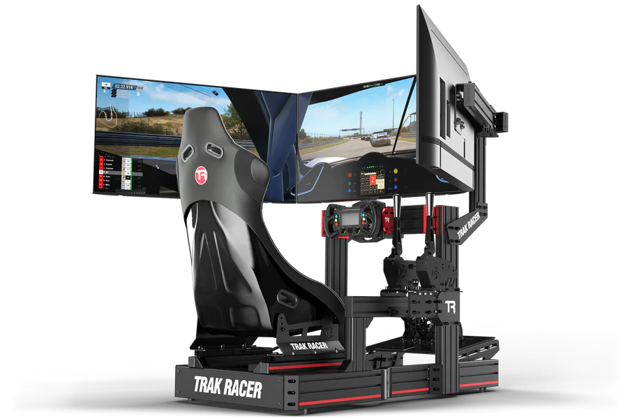 Supporto 3 monitor a telaio (TR80-TR120-TR160) Trak Racer montato