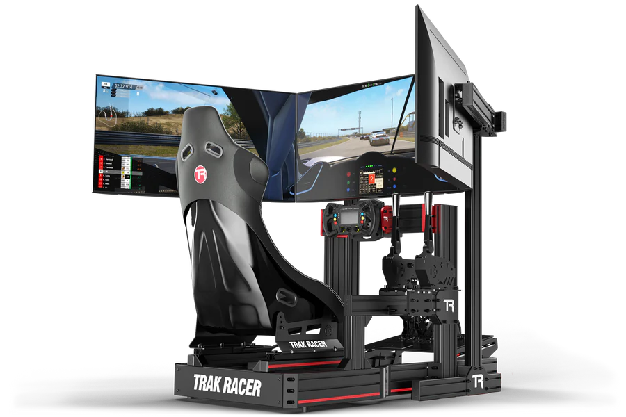 Supporto Triplo monitor a pavimento (x tutte le Postazioni) Trak Racer montato